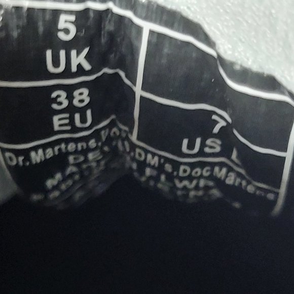 $200 Dr. Martens Womens Devon Flower Leather Platform Boots White Milled Size 7 - Picture 6 of 6